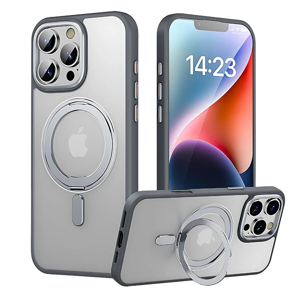 Magnetic Case with Kickstand for iPhone
